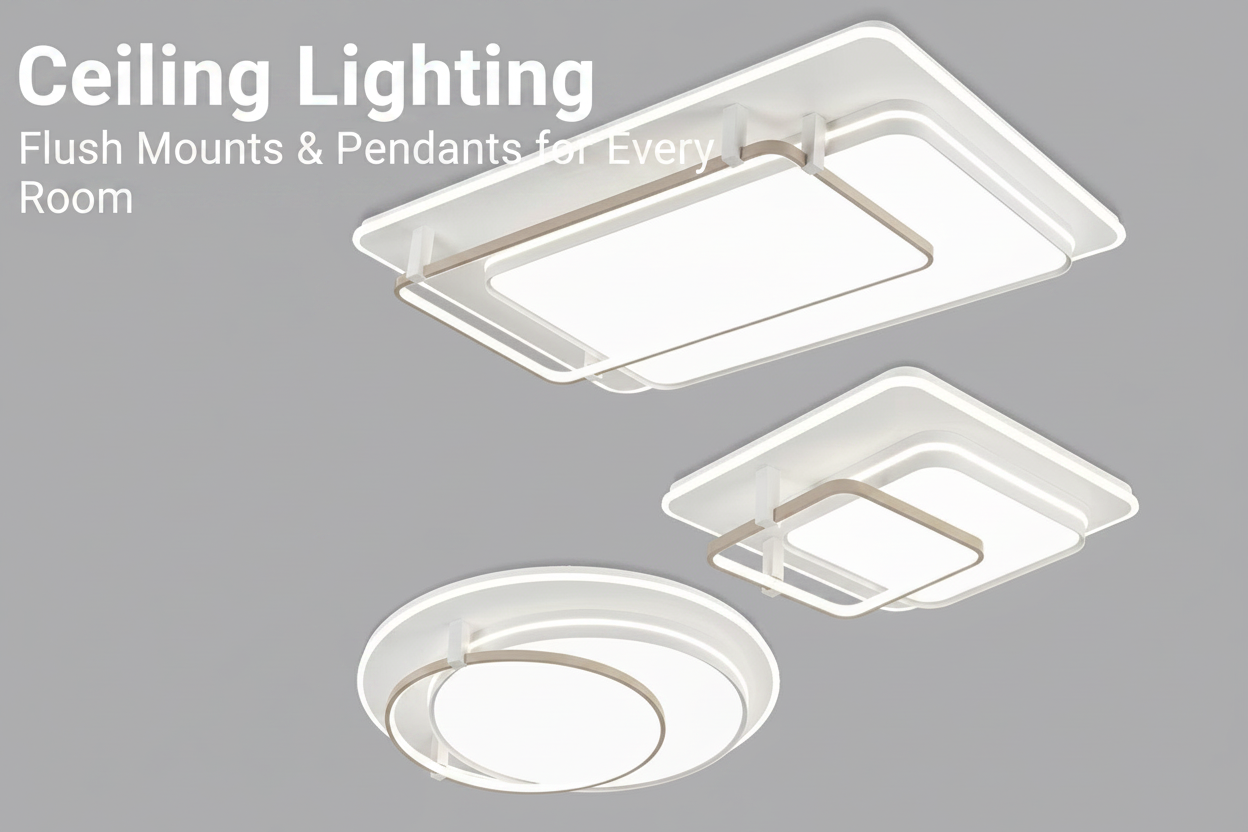 Ceiling Lighting Collection - Flush Mounts & Pendants