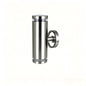 Modern anthracite double GU10 outdoor wall light with up-down lighting effect on exterior wall
