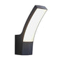 IP54 Waterproof Curved Modern Outdoor Aluminum LED Wall Light