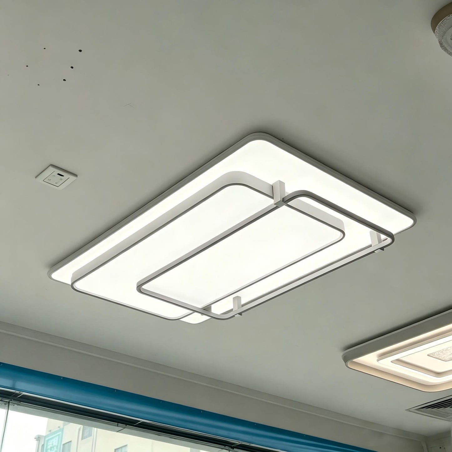 Modern LED Flush Mount Ceiling Light with Remote | Dimmable 3CCT for Living Room Bedroom