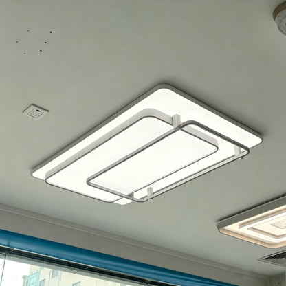 Modern LED Flush Mount Ceiling Light with Remote | Dimmable 3CCT for Living Room Bedroom