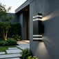 Modern Up and Down Outdoor GU10 Wall Light with Motion Sensor & Dusk to Dawn