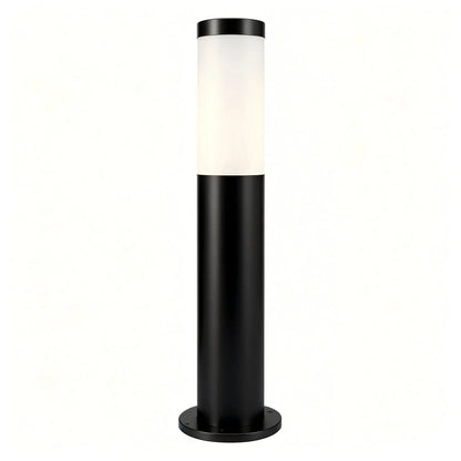Main Product Matte Black IP44 Waterproof Garden Bollard Light Frosted Diffuser Stainless Steel Outdoor Path Lamp