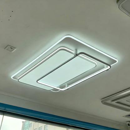 Modern LED Flush Mount Ceiling Light with Remote | Dimmable 3CCT for Living Room Bedroom