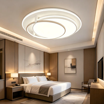 Modern LED Round Flush Mount Ceiling Light with Remote | Dimmable 3CCT for Hallway Bedroom