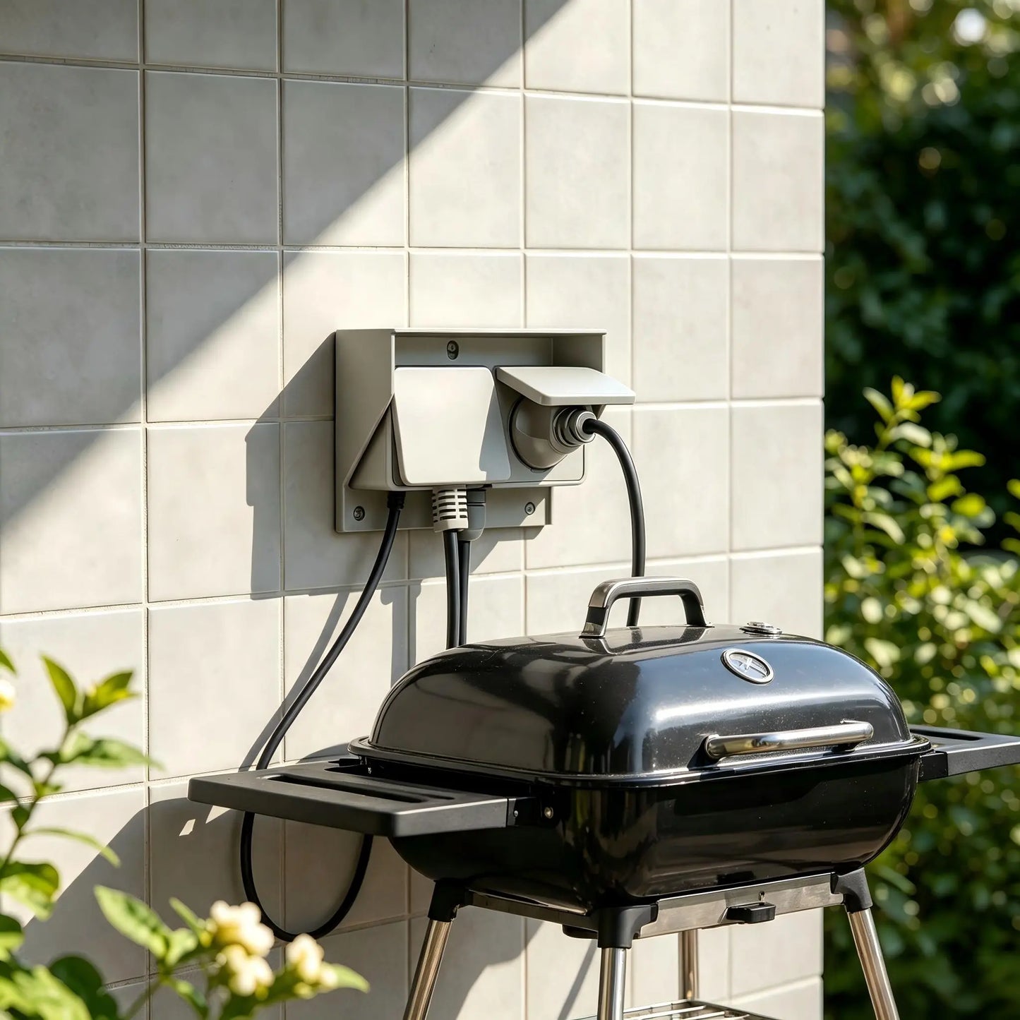 Weatherproof Outdoor Wall Socket | Dual 230V Garden Power Outlet Box IP44